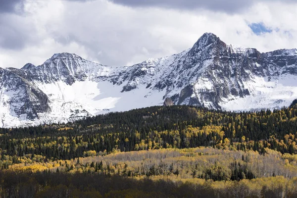 Sneffels Mountain Range Het Begin Van Herfst Gezien Vanaf Laatste — Stockfoto