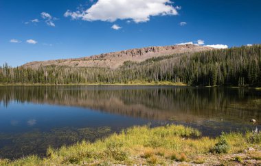 Neota Sırtı, Zimmerman Gölü Colorado 'ya yansıyor. Zimmerman Gölü, Colorado 14. Otoyol 'daki otoparktan bir mil uzaklıkta. Zimmerman Gölü Colorado 'lu Greenback Cutthrout alabalığıyla ünlüdür. Yakala ve bırak.. 