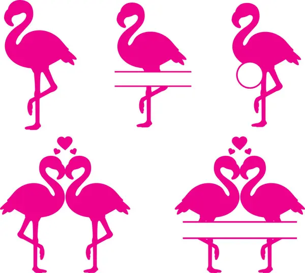stock vector Flamingo, Bird, Pink Flamingo, Summer, Animal, Flamingo Silhouette