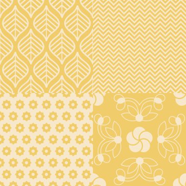 Hint temalı 4 seramik desen seti. Geleneksel Hint koleksiyonu kusursuz desenlerden esinlenmiştir..