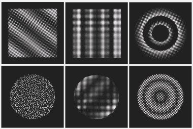 Yarım ton bitmap geometrik şekil motif tasarım ögesi