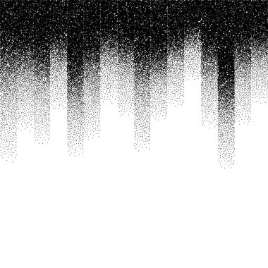 Monokrom noktalama dokusu arkaplanındaki soyut spektrum dalgası