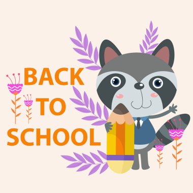 Şirin tembel hayvan karakteriyle okula tekrar hoş geldiniz.