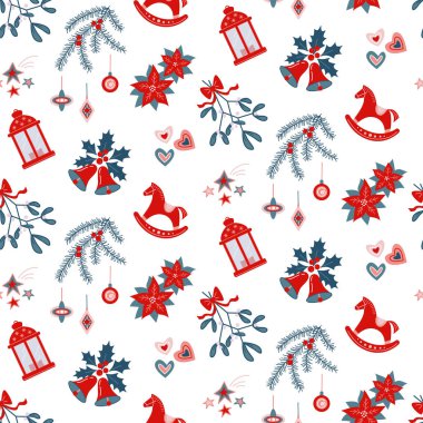 Kış tatilleri sorunsuz geçer. Beyaz arkaplanda vektör rengi çizimi.