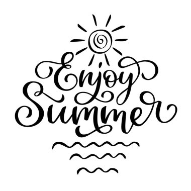 Senaryo tarzında yaz harflerinin tadını çıkar. Beyaz arka planda siyah harfler. Süslü el fırçası yazı stili