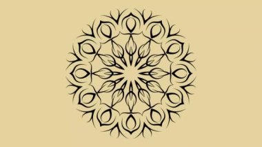 Bayram Mübarek mandala şekli 4k kısa video şablonları