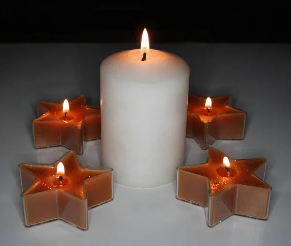 Decorations Holidays Candles — Stock Photo, Image