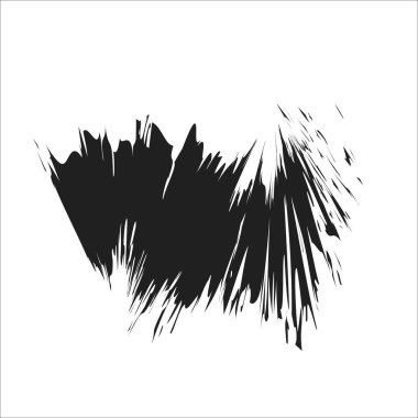 farklı tasarım ve projeler için siyah vektör fırça darbeleri