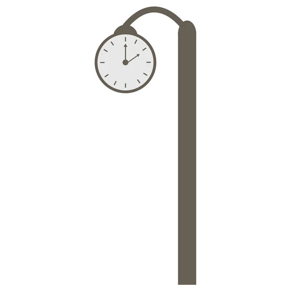 Уличные Часы Городская Деталь — стоковый вектор