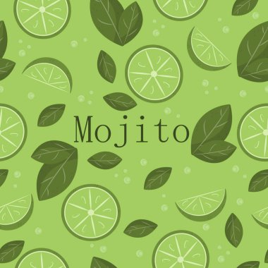 Kübalı alkolik, naneli ve limonlu roma dayalı mojito içen kusursuz bir model. Latin Amerika buzlu yeşil içecek..