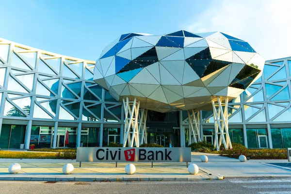 Cividale Italië Oktober 2022 Ingang Van Civi Bank Cividale Friuli — Stockfoto