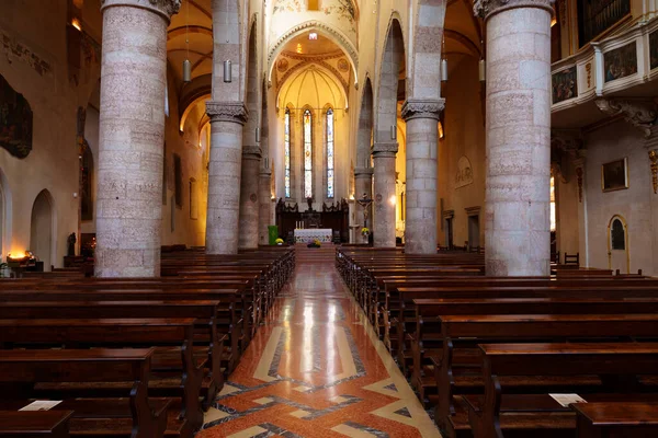 stock image Gemona Italy_October 06 2022 interior of the cathedral Santa Maria Assunta in Gemona del Friuli, Italy