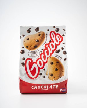 Gocciole biscuits, Pavesi brand. Italian biscuits. Udine  Italy_January 24 2023