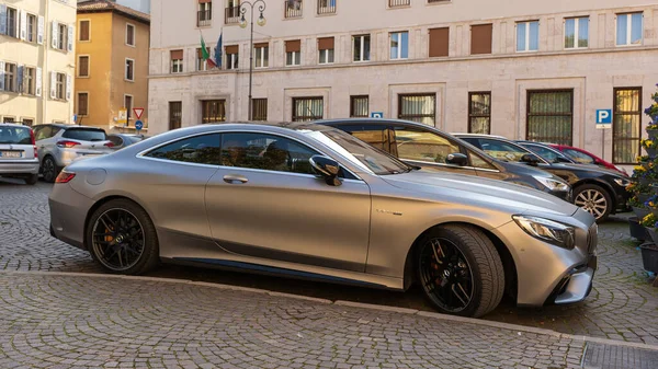 Mercedes Amg Biturbo Side View Udine Italy_March 2023 — Stock fotografie