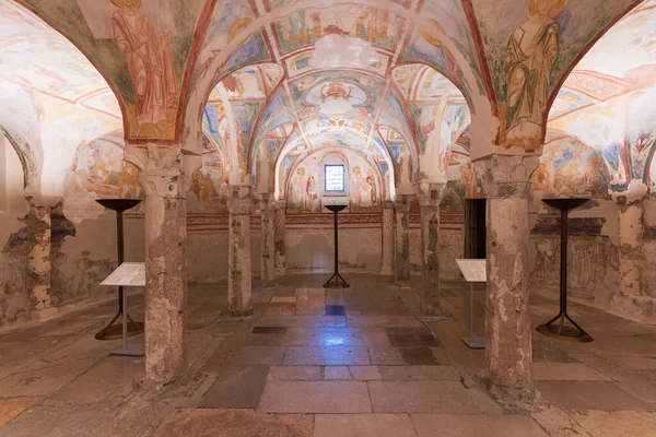 Freskók Kriptája Aquileia Bazilikájában Friuliban Aquileia Olaszország 2023 Március — Stock Fotó