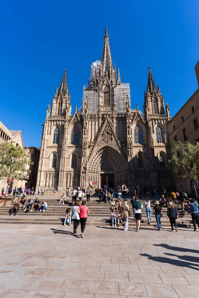 Spain Barcelona May 2023 View Cathedral Barcelona — Stock Photo, Image