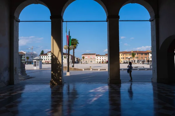 Palmanova Olaszország 2023 Május Kilátás Piazza Grande Teraszáról Palmanovában — Stock Fotó