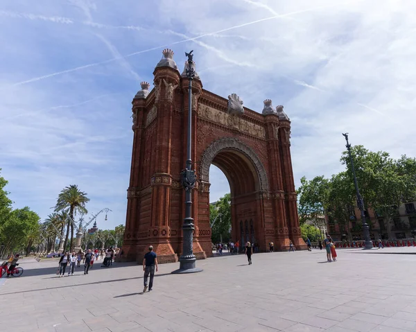View Arc Triomphe Barcelona Spain Barcelona May 2023 — Stock Photo, Image