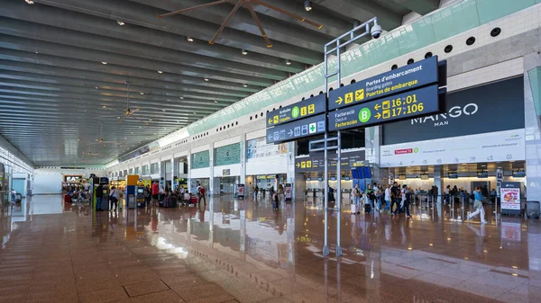 西班牙 巴塞罗那 2023年5月6日巴塞罗那机场的内部景观 — 图库照片