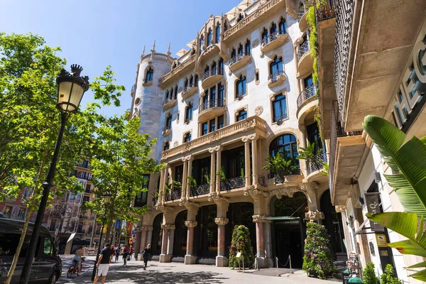 Spain Barcelona May 6_2023 Facade Hotel Casa Fuster Nicolas Salmeron — Stock Photo, Image