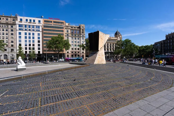 Catalunya Monument Francesc Masi Barcellona Spain Barcelona May 4_2023 — Stock Photo, Image