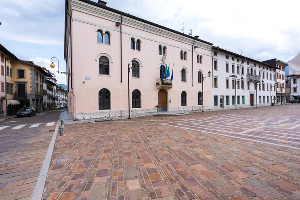 Tolmezzo Ιταλία Ιουλίου 2023 Άποψη Του Δημαρχείου Tolmezzo Φριούλι — Φωτογραφία Αρχείου