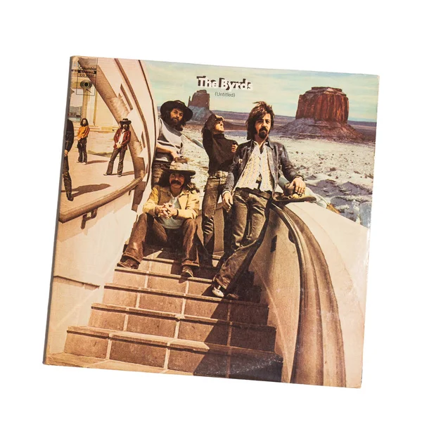 stock image Untitled is a double album by the American folk rock band The Byrds, released in 1970.  isolated white background. Udine Italy_July 4 2023