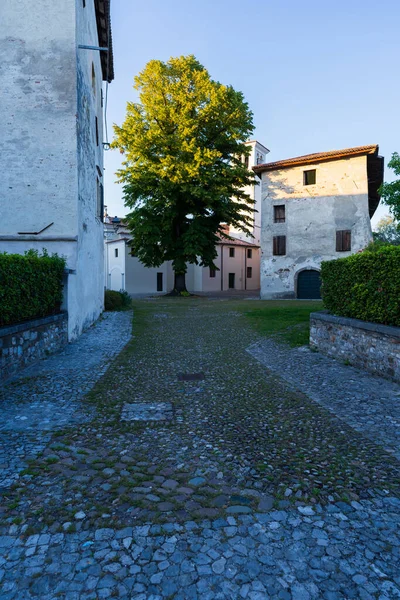 Strassoldo Nun Eski Ortaçağ Kırsal Köyü Friuli Talya — Stok fotoğraf