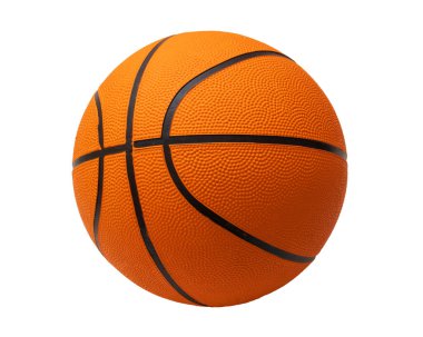 Basketbol topu izole edilmiş beyaz arka plan