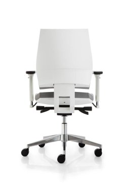 Ofis sandalyesi, oyuncuların arka planı, izole edilmiş beyaz arkaplan