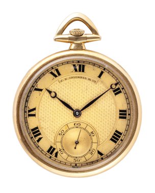 Vacheron Constantin 'in cep saati 1920' lerde. J.E. 'ye dikkat et. Philadelphia 'dan Caldwell. Beyaz arka plan. Milan mı? İtalya 20 Eylül 2024