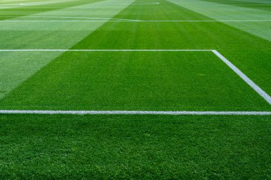 Futbol sahasının manzarası