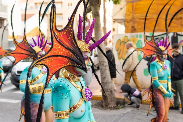 Karneval Torrevieja Spanien Februari 2023 Högkvalitativt Foto — Stockfoto