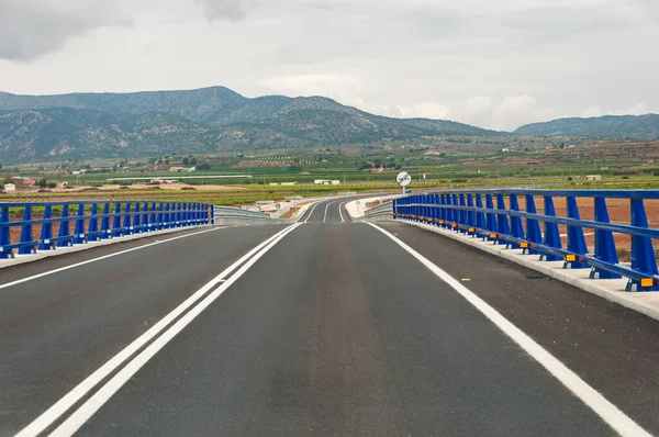 stock image beautiful sky landscape nature, there is a place for an inscription empty road without cars. High quality photo