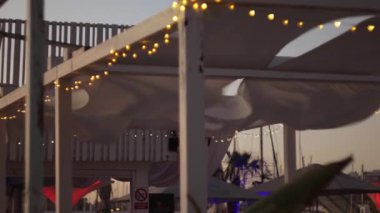 Bokeh ışıkları ile bulanık arkaplan