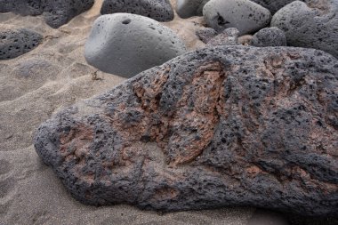 İzlanda 'dan gelen doğal doku, renk ve şekle yakın çekim. Çok güzel.