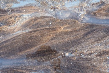 İzlanda 'dan gelen doğal doku, renk ve şekle yakın çekim. Arkaplan için güzel soyut ve sanatsal doğa.