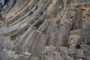 İzlanda 'dan gelen doğal doku, renk ve şekle yakın çekim. Arkaplan için güzel soyut ve sanatsal doğa.