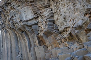 İzlanda 'dan gelen doğal doku, renk ve şekle yakın çekim. Arkaplan için güzel soyut ve sanatsal doğa.