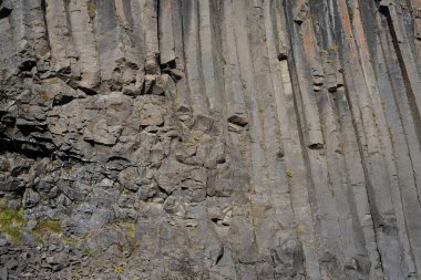 İzlanda 'dan gelen doğal doku, renk ve şekle yakın çekim. Arkaplan için güzel soyut ve sanatsal doğa.