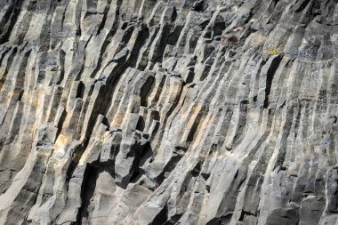 İzlanda 'dan gelen doğal doku, renk ve şekle yakın çekim. Arkaplan için güzel soyut ve sanatsal doğa.