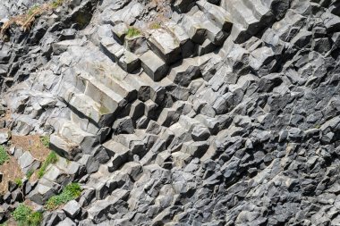 İzlanda 'dan gelen doğal doku, renk ve şekle yakın çekim. Arkaplan için güzel soyut ve sanatsal doğa.