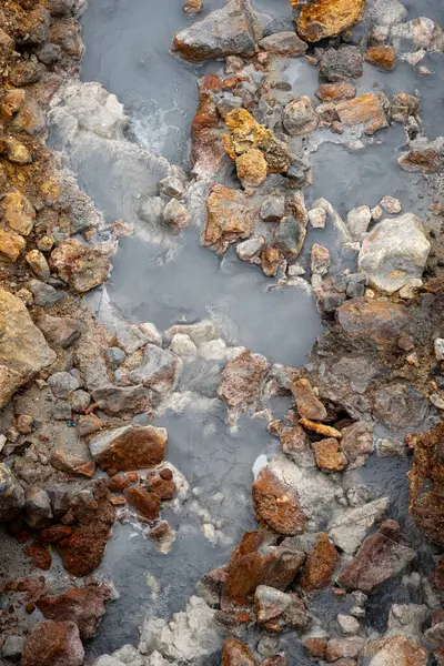 İzlanda 'dan gelen doğal doku, renk ve şekle yakın çekim. Arkaplan için güzel soyut ve sanatsal doğa.