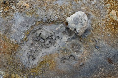 İzlanda 'dan gelen doğal doku, renk ve şekle yakın çekim. Arkaplan için güzel soyut ve sanatsal doğa.