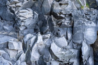 İzlanda 'dan gelen doğal doku, renk ve şekle yakın çekim. Arkaplan için güzel soyut ve sanatsal doğa.