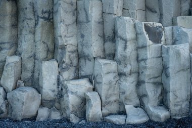 İzlanda 'dan gelen doğal doku, renk ve şekle yakın çekim. Arkaplan için güzel soyut ve sanatsal doğa.