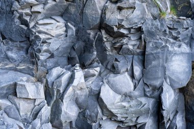 İzlanda 'dan gelen doğal doku, renk ve şekle yakın çekim. Arkaplan için güzel soyut ve sanatsal doğa.