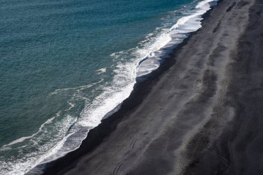 İzlanda 'dan gelen doğal doku, renk ve şekle yakın çekim. Arkaplan için güzel soyut ve sanatsal doğa.