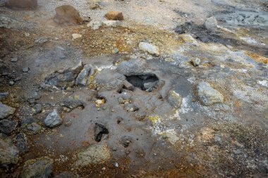 İzlanda 'dan gelen doğal doku, renk ve şekle yakın çekim. Arkaplan için güzel soyut ve sanatsal doğa.