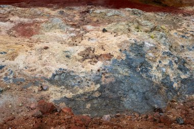 İzlanda 'dan gelen doğal doku, renk ve şekle yakın çekim. Arkaplan için güzel soyut ve sanatsal doğa.